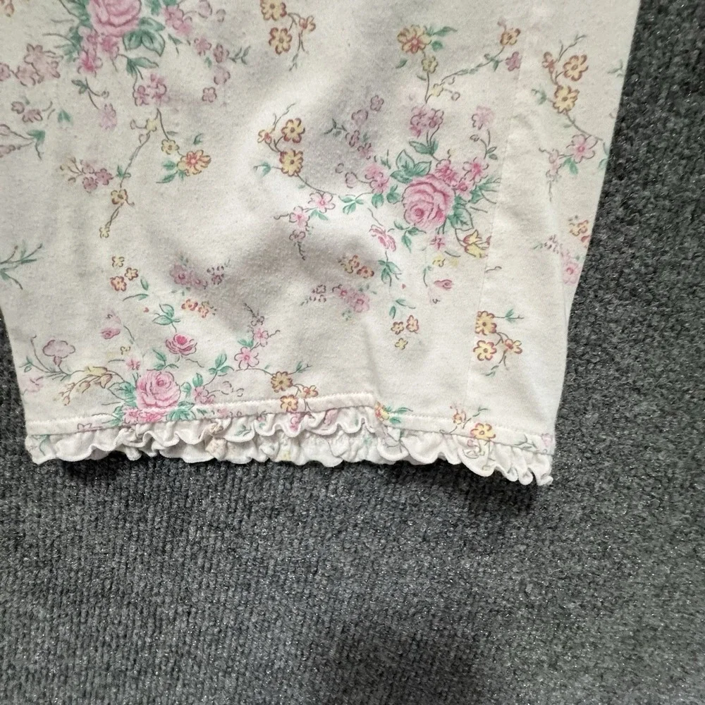 Miss Elaine Floral Cottagecore Capri Pajama Set Size XL Romantic Traditional